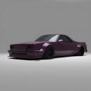Buick El Camino Stinger Electric Ute rendering by thiagod3sign