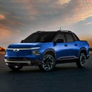 Chevy Montana EV rendering by KDesign AG