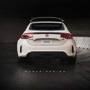 Honda Civic Type-R Three-Door Coupe rendering by sugardesign_1
