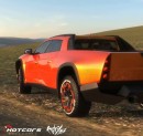 Lamborghini Pickup Truck Ute rendering by HotCars and adry53customs