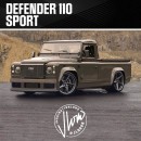Land Rover Defender 110 Sport E-Ray C8 rendering by jlord8