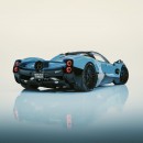 Pagani Utopia two tone forged wheels rendering by sdesyn