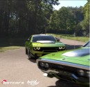 Plymouth GTX classic and modern revival rendering by adry53customs and hotcars.official