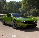Plymouth GTX classic and modern revival rendering by adry53customs and hotcars.official