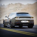 S650 Ford Mustang Shooting Brake Fastback Wagon rendering by sugardesign_1