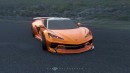 Widebody 2023 Chevy Corvette Z06 CGI custom by carmstyledesign
