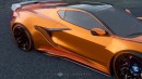 Widebody 2023 Chevy Corvette Z06 CGI custom by carmstyledesign