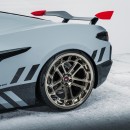Custom C8 Chevy Corvette Z06 Ultra spec on Vossen wheels rendering by sdesyn