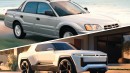 Subaru Baja Electric rendering by Auto Om TV