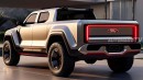 2025 Ford Maverick Hybrid rendering by AutomagzTV