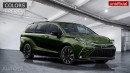 2025 Toyota Sienna rendering by AutoYa Interior