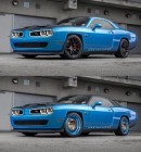 1970 Dodge Coronet Super Bee render mix with widebody Challenger Hellcat by wb.artist20