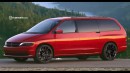 Dodge Caravan modern revival rendering by TheSketchMonkey