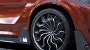 BMW X5 M Sport slammed widebody CF rendering by Evrim Ozgun
