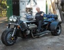 Nick Priest and his custom 7-liter Dodge Charger V8 trike
