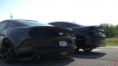 Ford Fusion Sport vs Mustang EcoBoost drag and roll races on Sam CarLegion