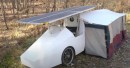 DIY trike camper has unlimited range thanks to roof-mounted solar panels