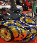 50 Cent's Versace-wrapped Lamborghini Aventador