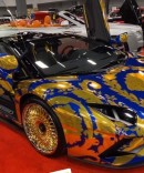 50 Cent's Versace-wrapped Lamborghini Aventador