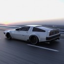 DMC DeLorean Rendered as Low-Riding Restomod That Looks Like a Singer