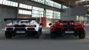 The Lamborghini Revuelto with the DMC's aero kits