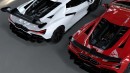 The Lamborghini Revuelto with the DMC's aero kits
