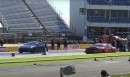 Dodge Challenger Demon vs Tesla Model S Plaid drag race