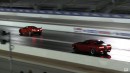C8 Corvette vs Challenger Hellcat on Wheels