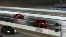 C8 Corvette vs Challenger Hellcat on Wheels