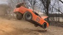 Dodge Challenger "General Lee" Jumps on Dirt Ramp