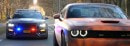 Dodge Challenger Hellcat Chased by Mustang Shelby GT350 Police Car