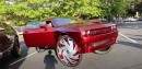 Dodge Challenger Hellcat donk on 34-inch wheels