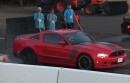 Dodge Charger Hellcat Drag Races Ford Mustang Boss 302