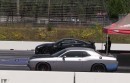 Dodge Challenger Hellcat Drag Races Nissan GT-R Nismo