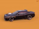 Dodge Challenger Hellcat Mad Max Interceptor (rendering)