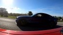 Dodge Challenger Hellcat Races Supercharged Mustang GT