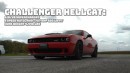 Tuned BMW F80 M3 vs Dodge Challenger Hellcat, the tables turn soon enough. Drag and Roll Race.