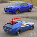 Dodge Challenger SRT Hellcat Shooting Brake rendering by wb.artist20