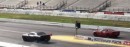 Dodge Challenger Hellcat vs Corvette Drag Race