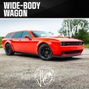 Dodge Challenger Hellwagon rendering and reality