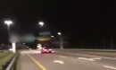 Dodge Challenger Hellcat Hits 198 MPH while Street Racing
