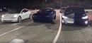 Dodge Challenger R/T Scat Pack 1320 Drag Races Tesla Model 3 Performance