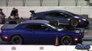 Dodge Challenger R/T Scat Pack Drags Lambo Huracan on DRACS