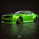 Dodge Challenger "Radioactive" rendering