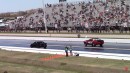 Dodge Challenger SRT Demon vs Caddy CTS-V at 2X2K22 on DRACS