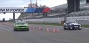 Dodge Challenger SRT Drag Races Ford Mustang Shelby GT500
