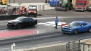 Dodge Challenger SRT Hellcat vs Ford Mustang Shelby GT500 on Wheels