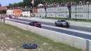 Dodge Challenger SRT Hellcat Grudge Races Chevrolet Camaro SS on DRACS