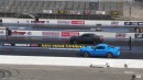 Ford Mustang vs Dodge Challenger drag races on Wheels