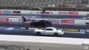 Ford Mustang vs Dodge Challenger drag races on Wheels